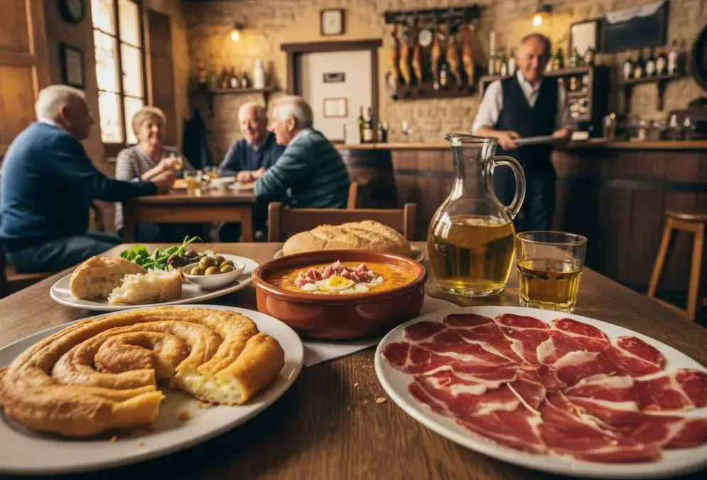 Salmorejo cordobés — Córdoba's iconic thick chilled tomato soup