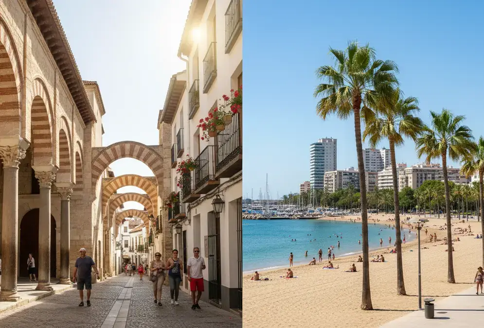 The Mezquita-Cathedral of Córdoba, 50 minutes by train from Málaga