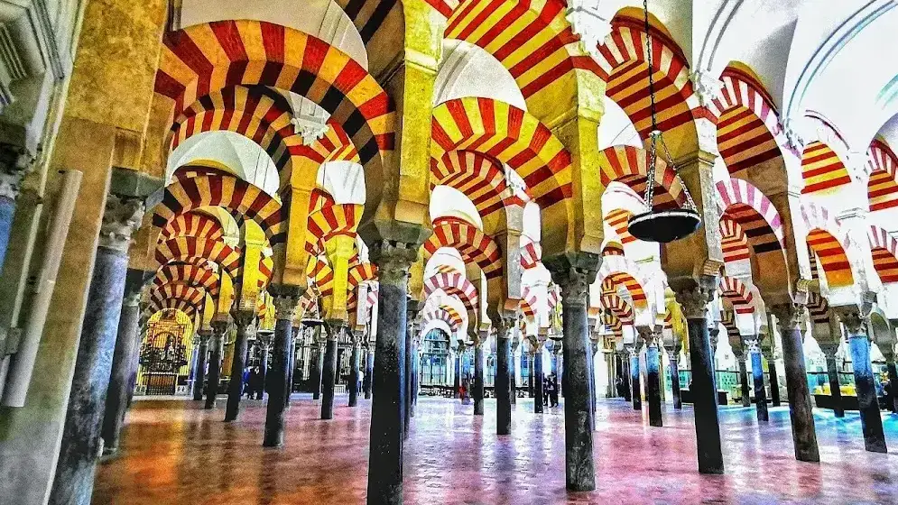 Bicoloured arches of the Mosque-Cathedral of Córdoba