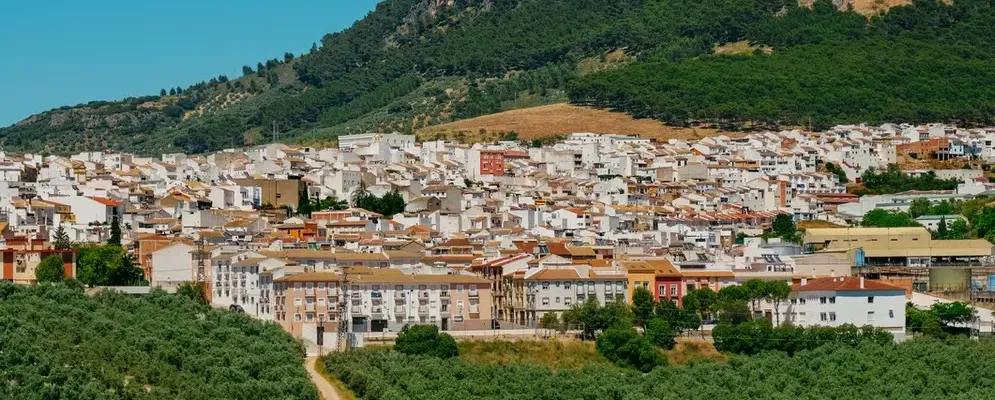 Rute white village, capital of Andalusian anís, Córdoba province